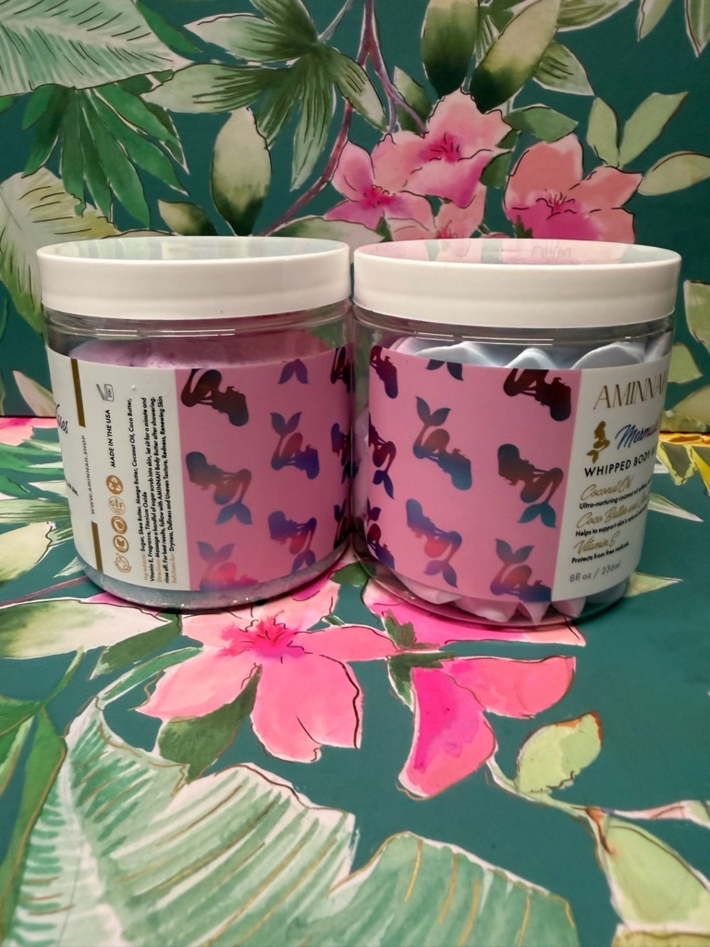 AMINNAH Mermaid Kisses Sugar Scrub & Whipped Body Butter Set NWT - Picture 4 of 7
